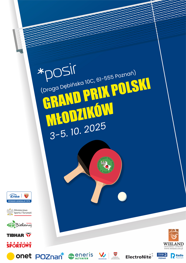 Grand Prix Polski Młodziczek i Młodzików w tenisie stołowym 2025 - Organizator