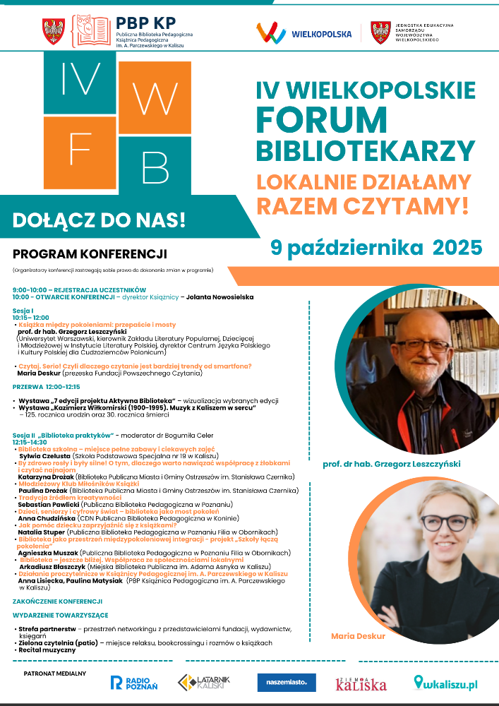 IV Wielkopolskie Forum Bibliotekarzy w Kaliszu - Organizator