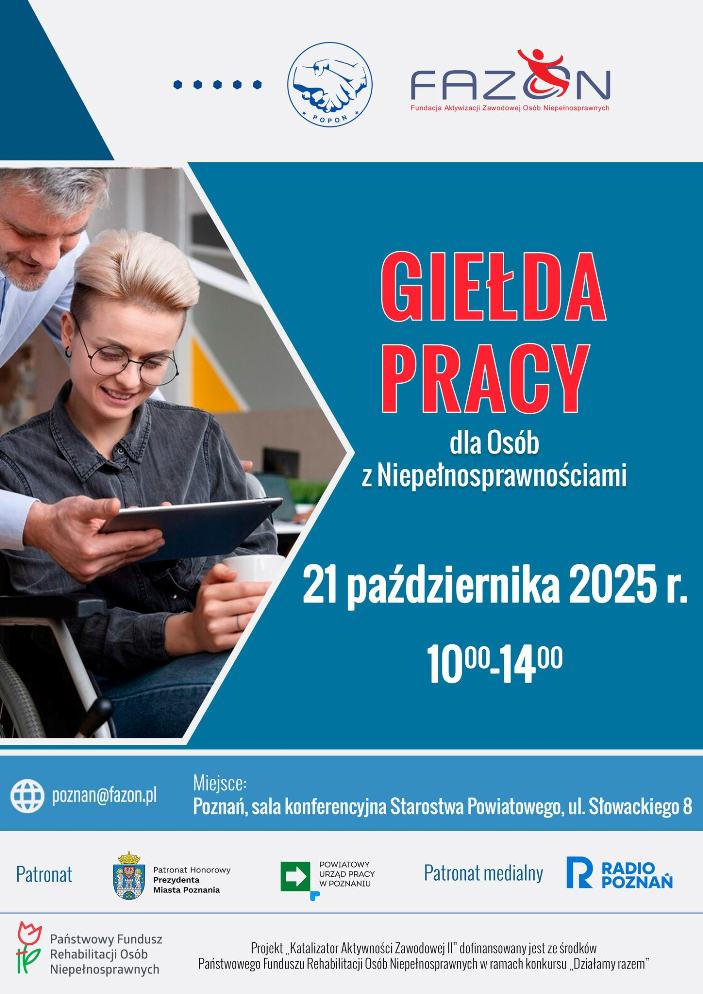Giełda Pracy dla osób z niepełnosprawnościami 2025 - Organizator