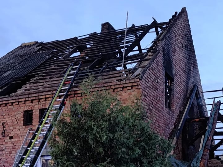 Pożar Trzcianka - UMiG w Budzyniu