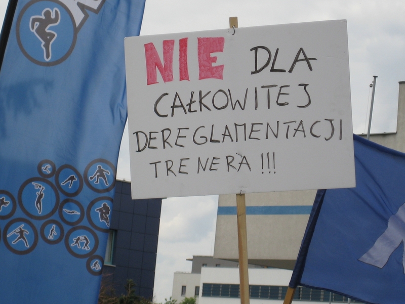 Protest studentów AWF ws. trenera - Aleksandra Włodarczyk