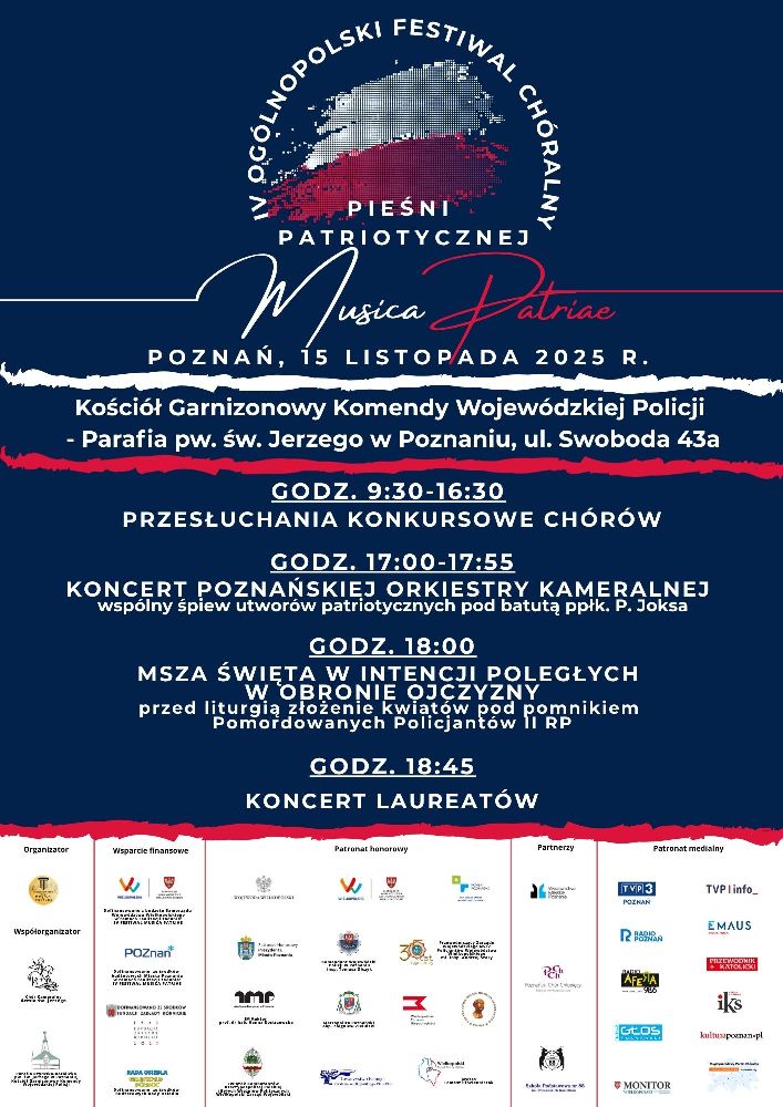 IV Ogólnopolski Festiwal Chóralny Pieśni Patriotycznej MUSICA PATRIAE - Organizator