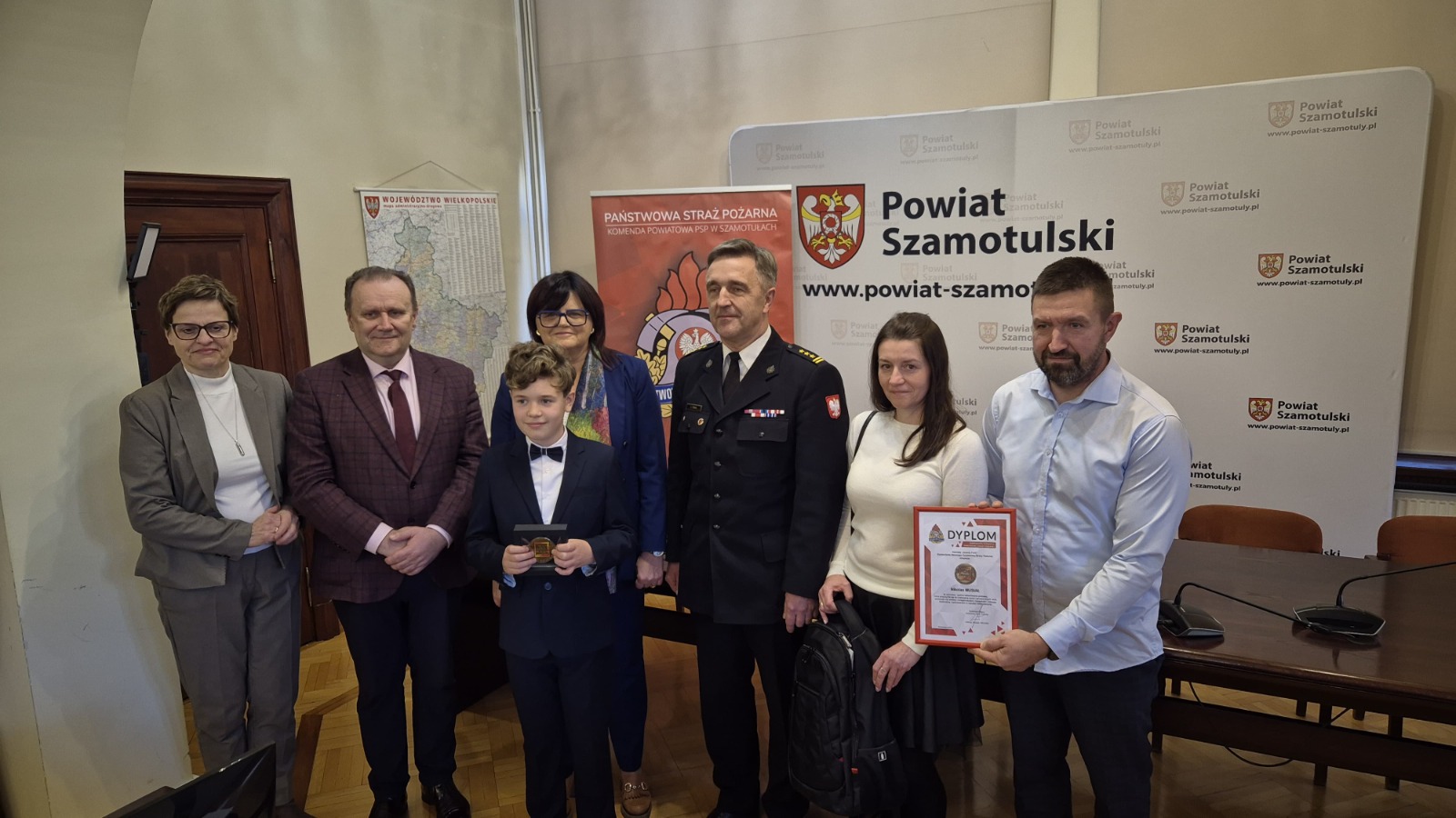 Nicolas bohater - Michał Kaczmarek - PSP w Szamotułach