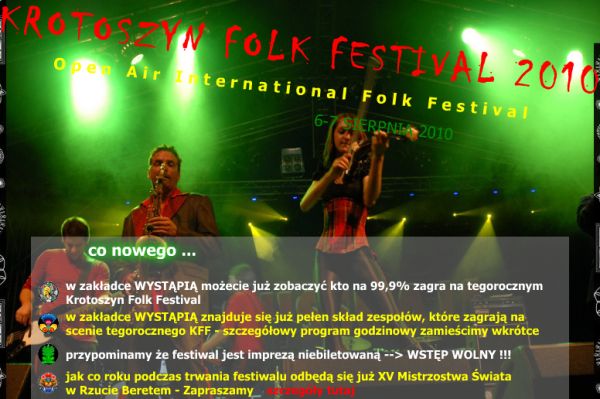 Krotoszyn Folk Festiwal - www.folk.krotoszyn.pl