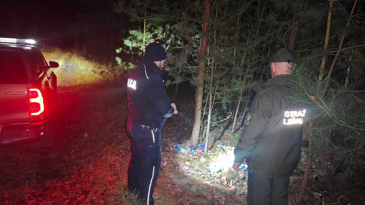 Wyrzucił śmieci do lasu kościan - Policja Kościan