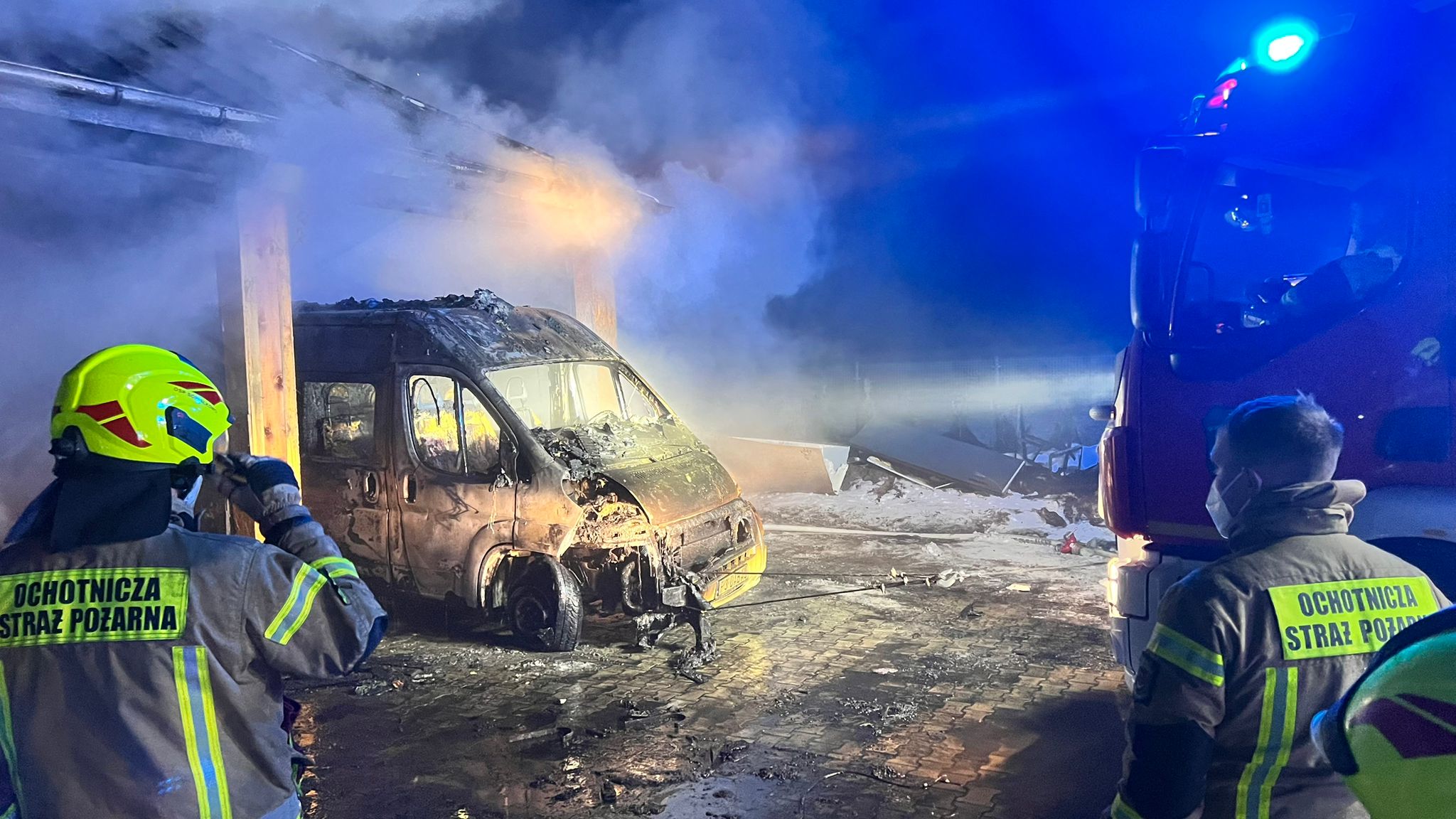 pożar  - KP PSP Rawicz