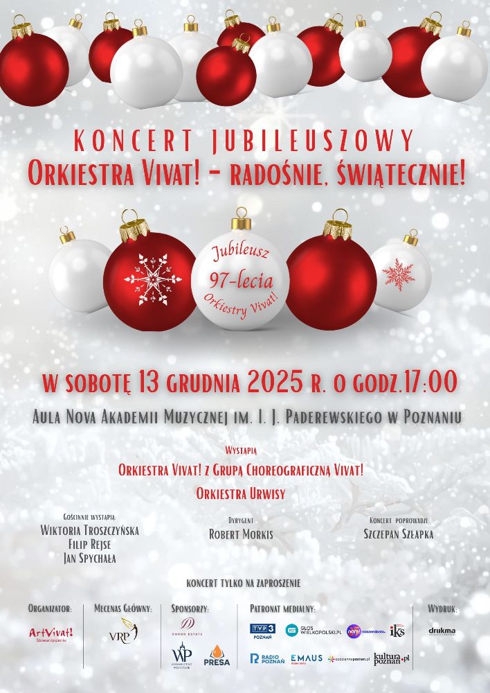 Jubileuszowy koncert Orkiestry Vivat! z Sierakowa - Organizator