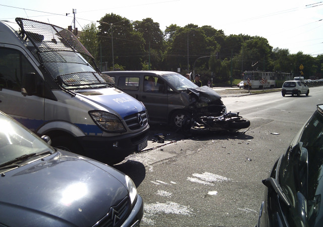 wypadek motocyklisty 2 - Grzegorz Ługawiak