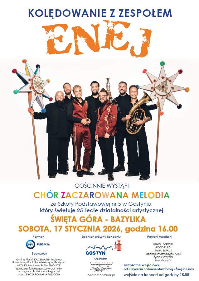 Kolędowanie z zespołem Enej 2026 - Organizator