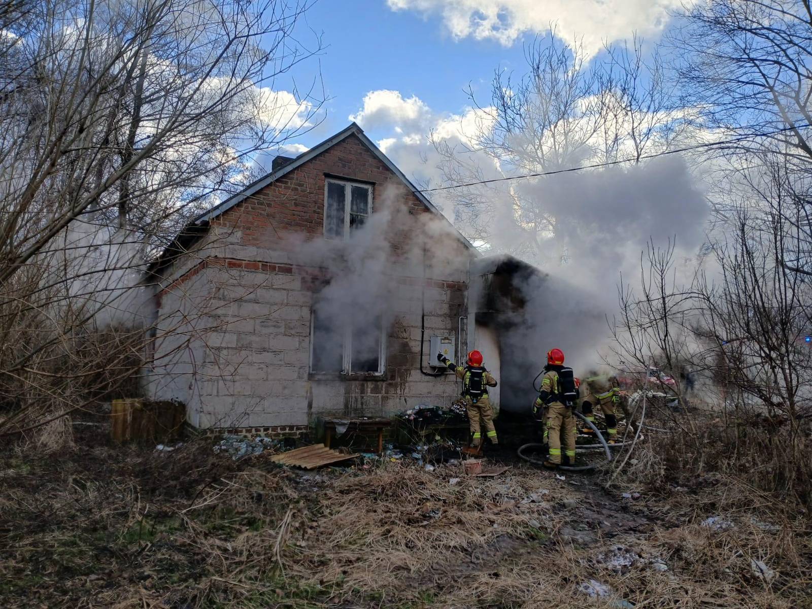 Pożar Turek - KP PSP w Turku