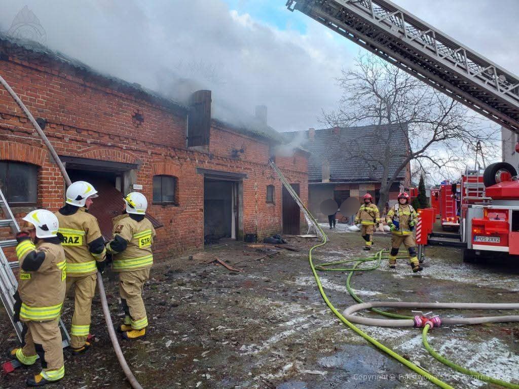 Pożar ostrowski - KP PSP Ostrów Wlkp.