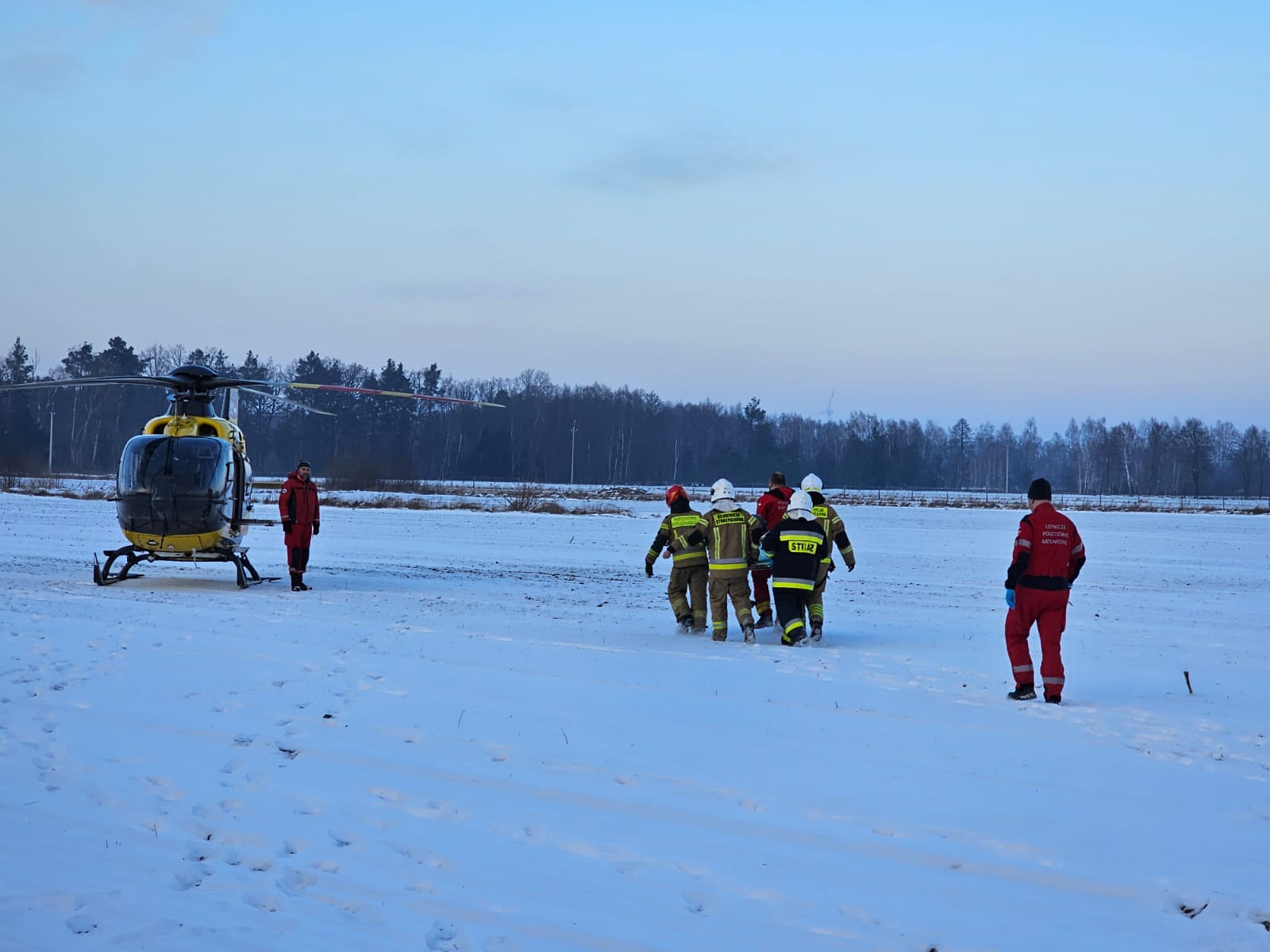 wypadek na kuligu - Komenda Miejska PSP w Koninie