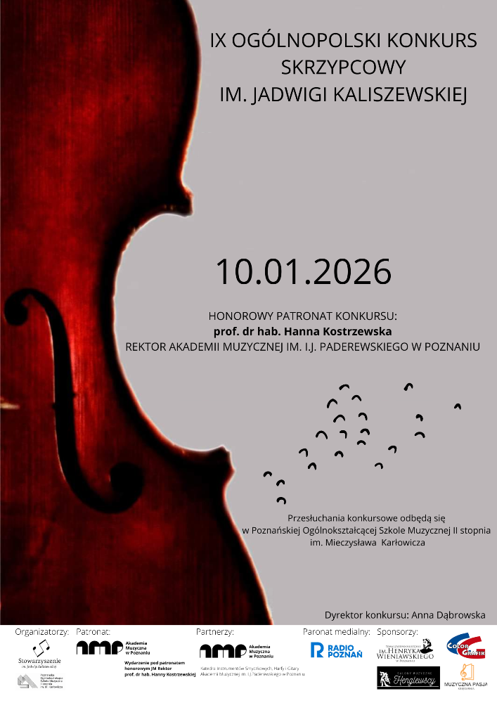 IX Ogólnopolski Konkurs Skrzypcowy im. Jadwigi Kaliszewskiej - Organizator