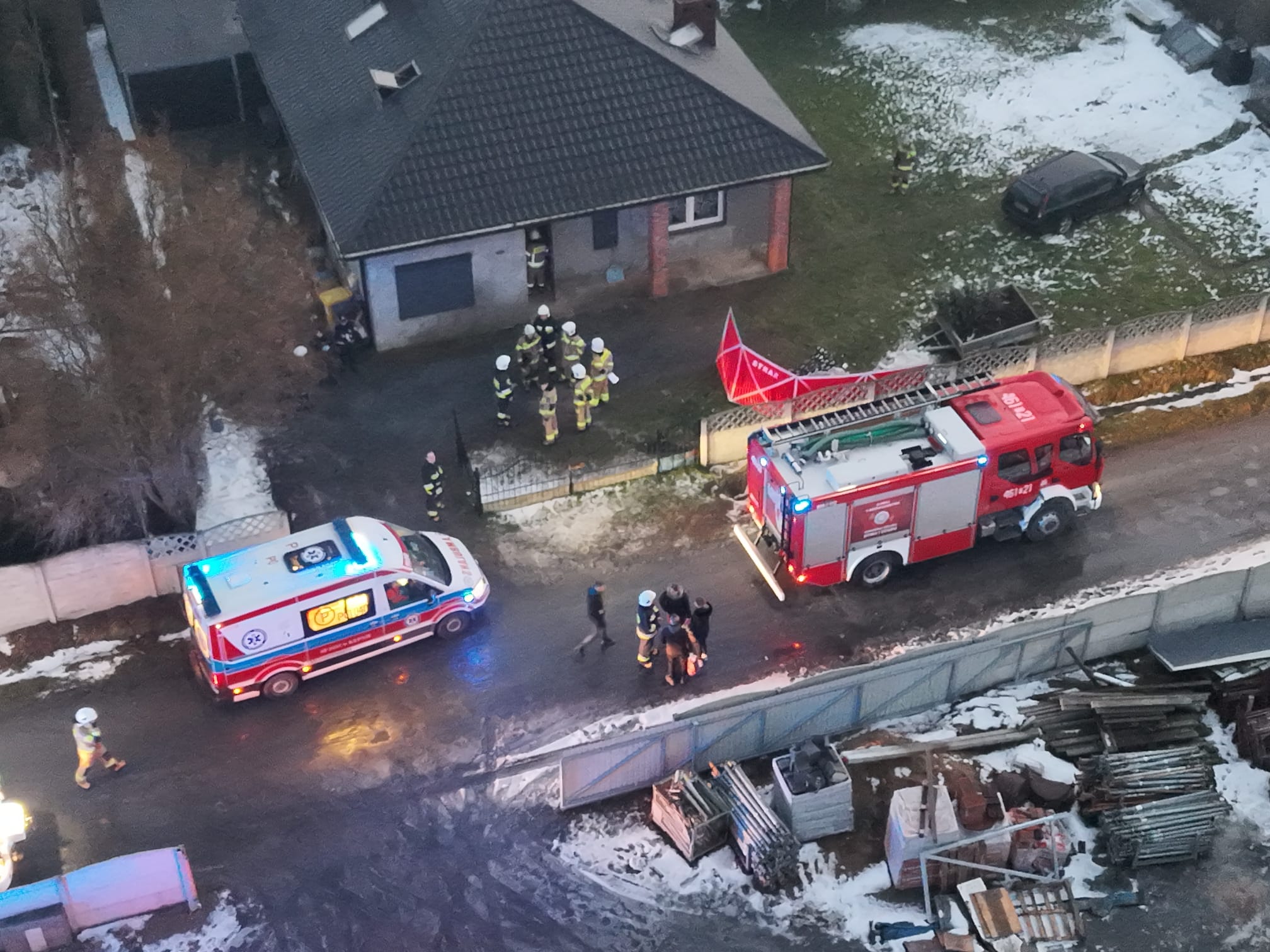 myjomice pożar  - PSP Poznań