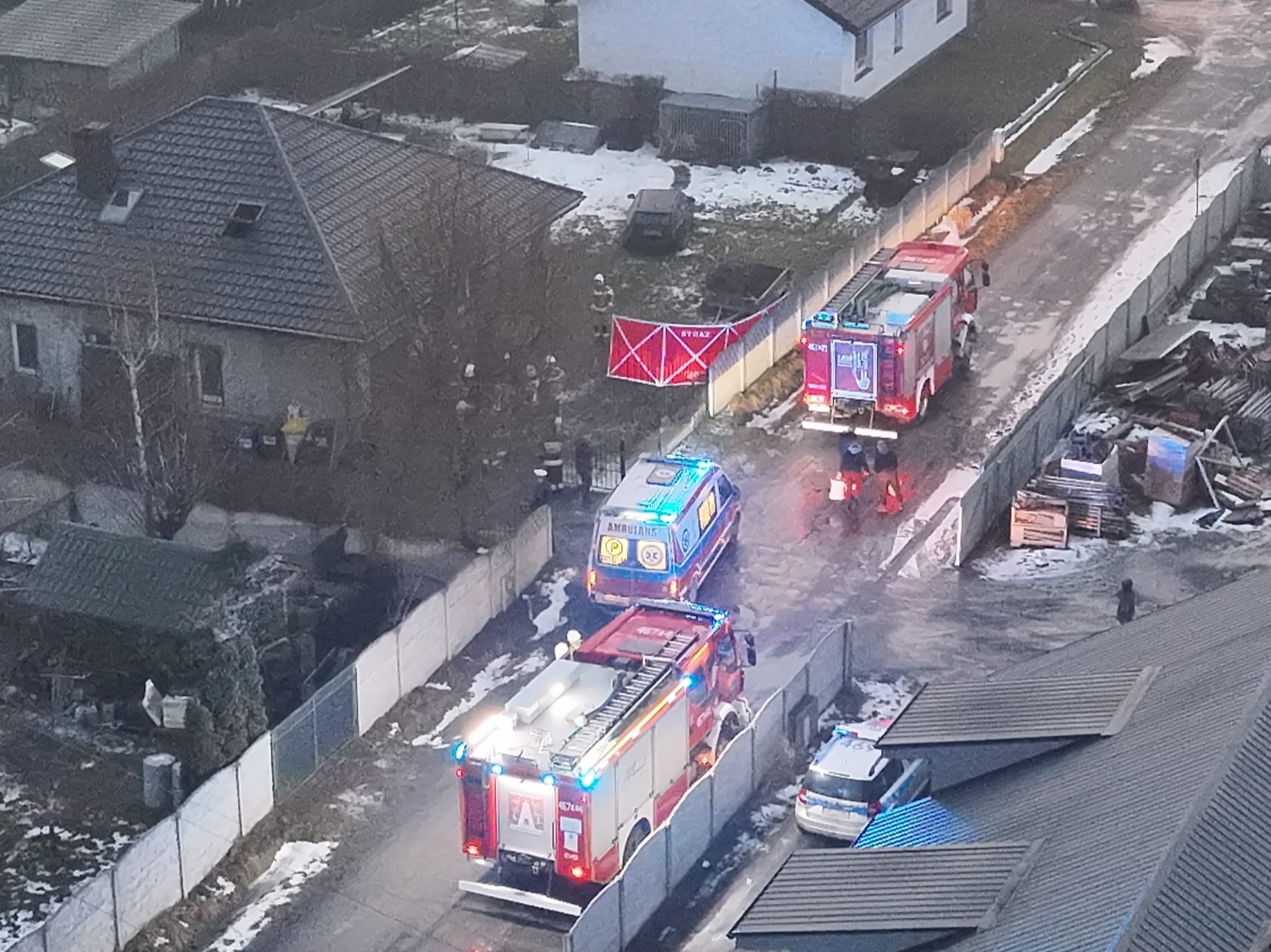 myjomice pożar  - KW PSP Poznań