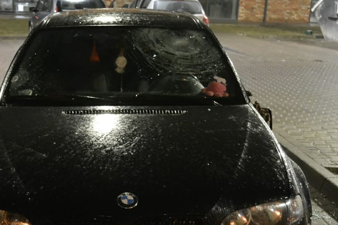 Pobicie BMW - KPP w Gostyniu