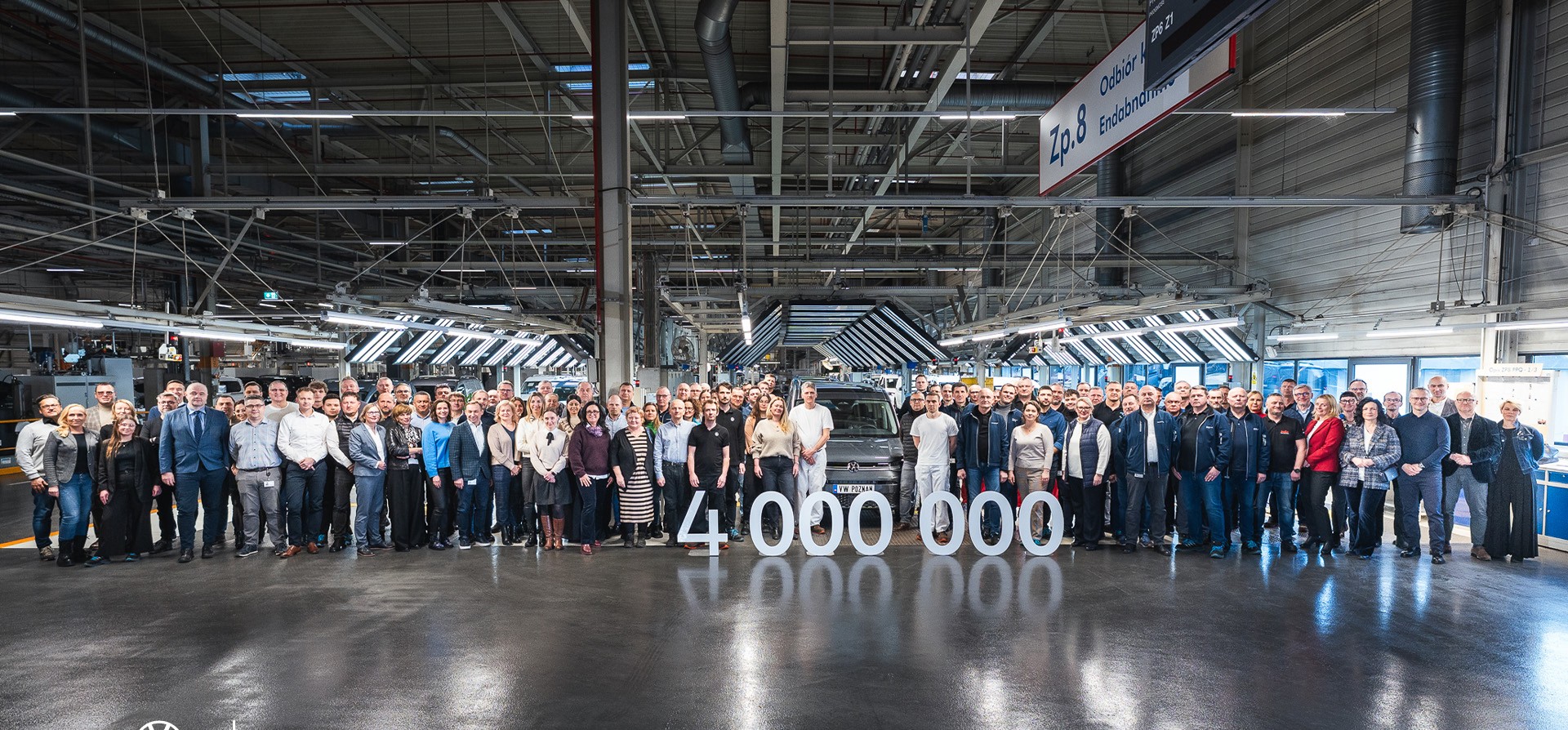 Volkswagen 4 miliony - Volkswagen Poznań - Fabryka Samochodów Dostawczych i Komponentów