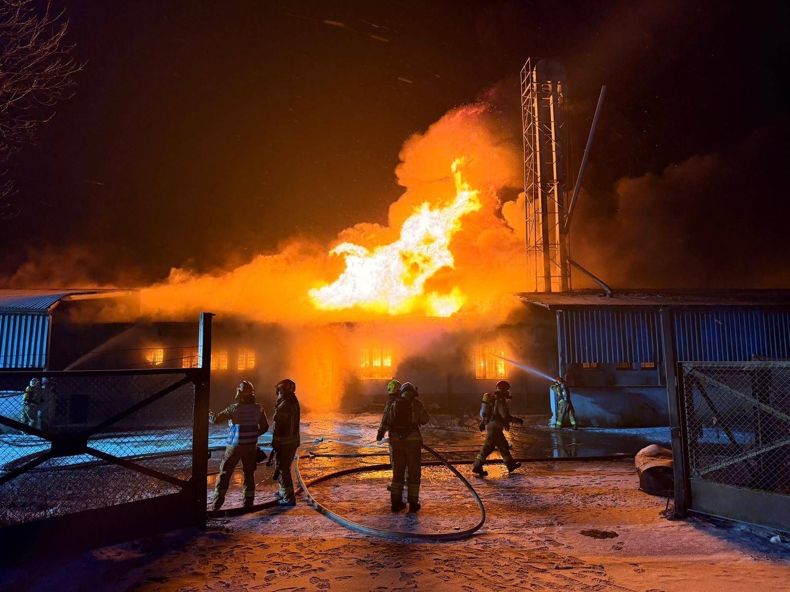 pożar cienin - KP PSP Słupca