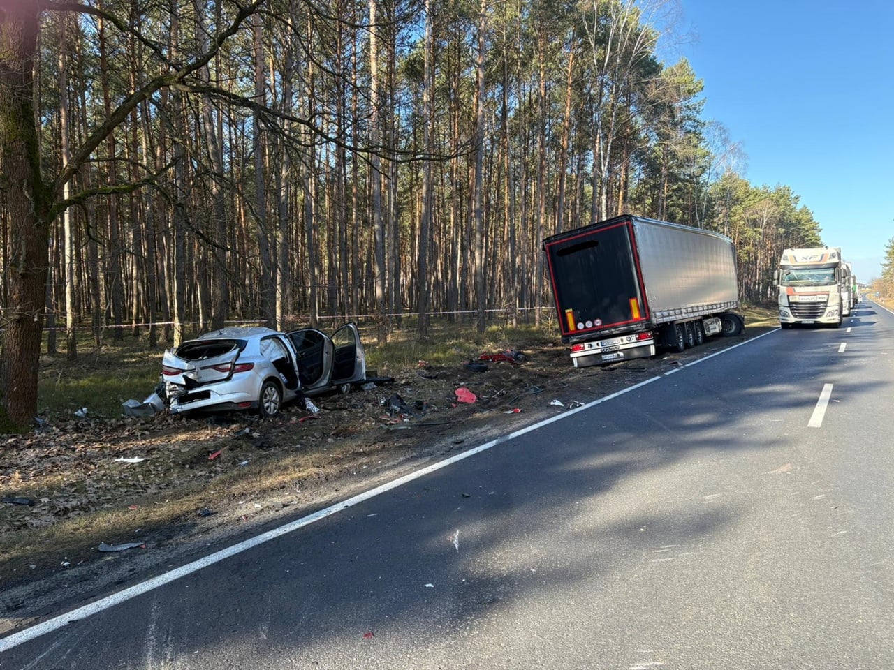 wypadek pod grodziskiem - Policja