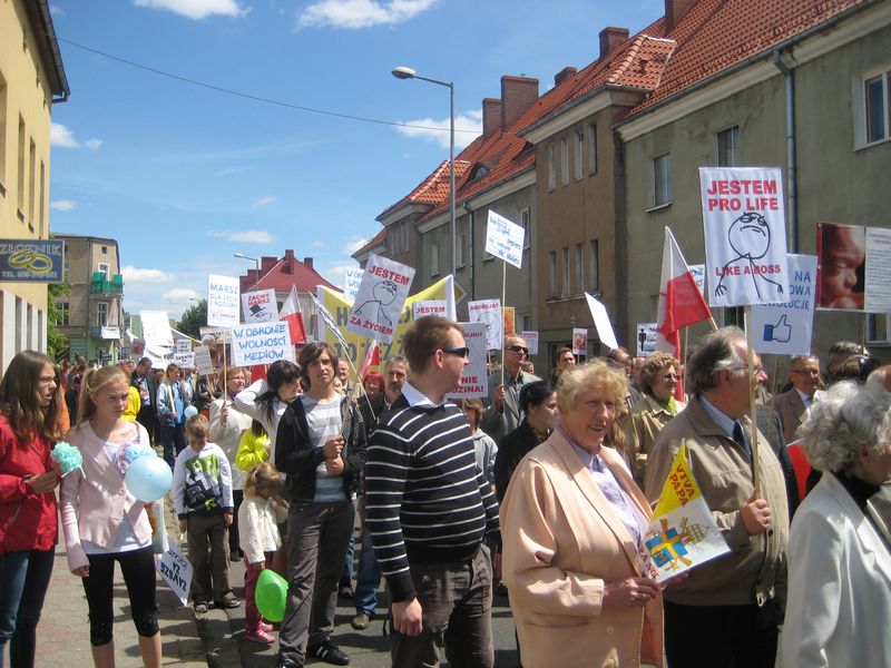 Marsz Życia w Pile - Wiesława Pinkowska