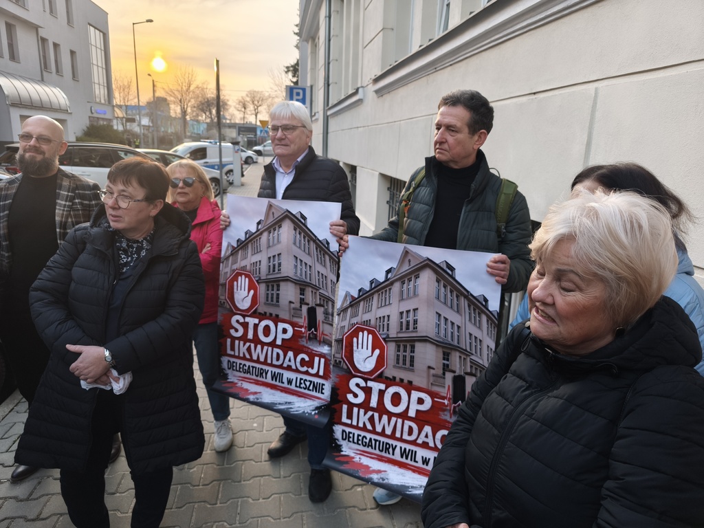 protest lekarzy leszno - Bartłomiej Klupś