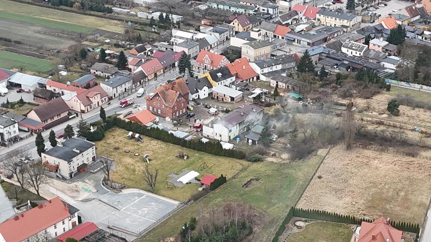 pożar wysoka dron - Hubert Łukasik