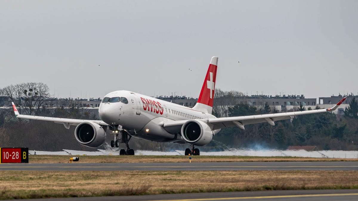 swiss samolot ławica lotnisko - Kacper Jegliczka - Okiem Spottera