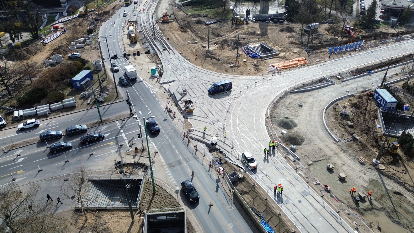 skrzyżowanie wierzbięcice matyi tramwaj ratajczaka remont  - Wojtek Wardejn - Radio Poznań