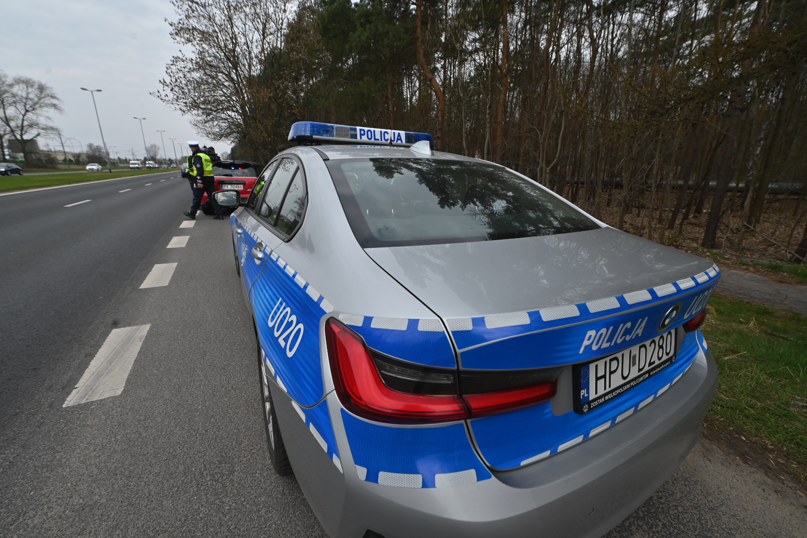 drogówka policja kontrola drogowa detal alkomat - Wojtek Wardejn  - Radio Poznań