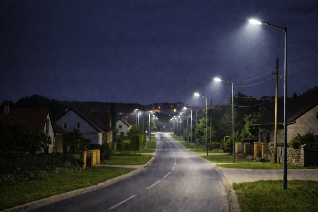 lampy wieś - AI