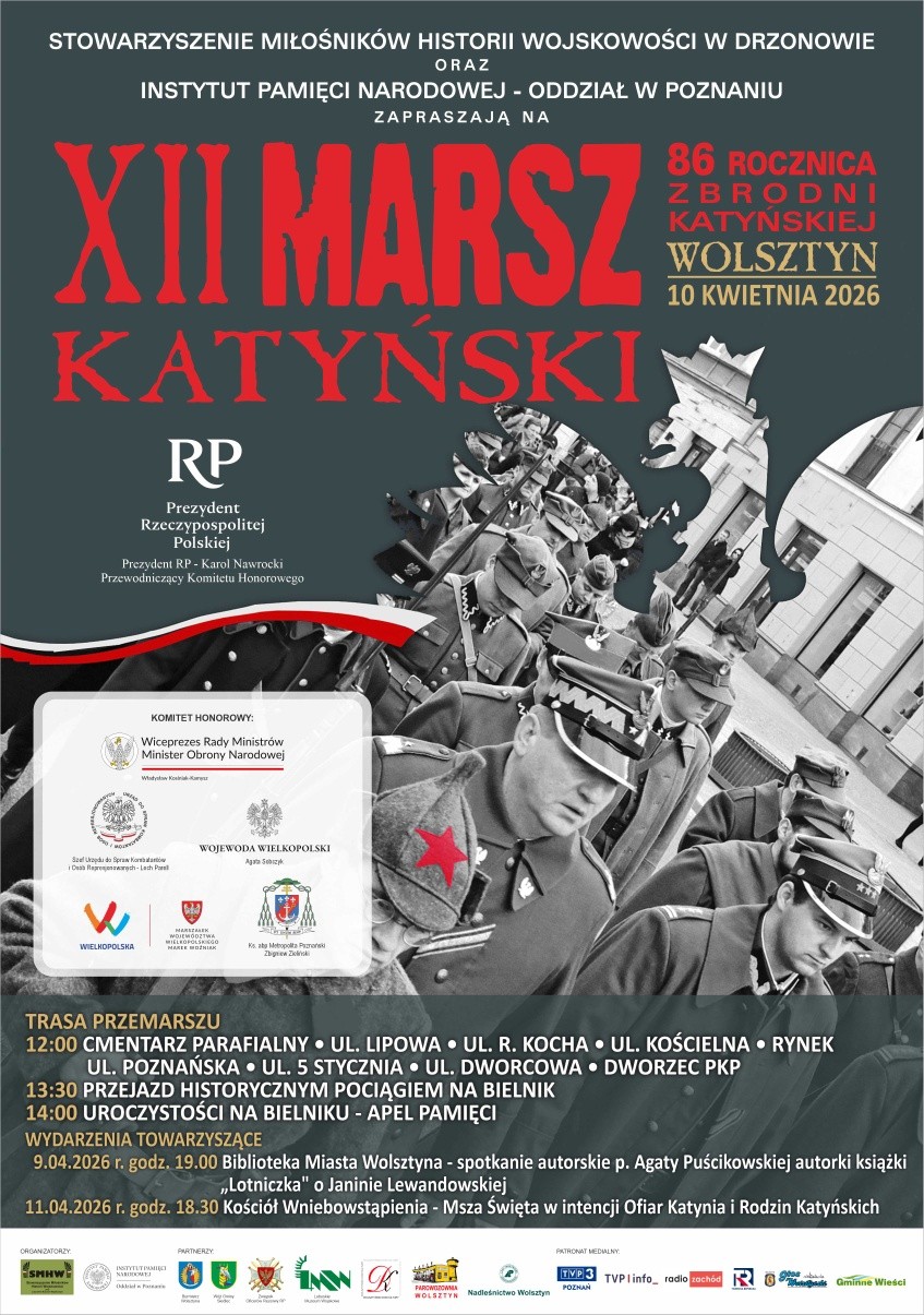 MARSZ KATYŃSKI W WOLSZTYNIE