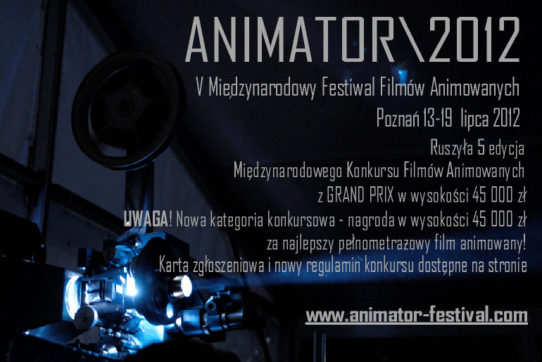 Animator 2012 plakat - Animator