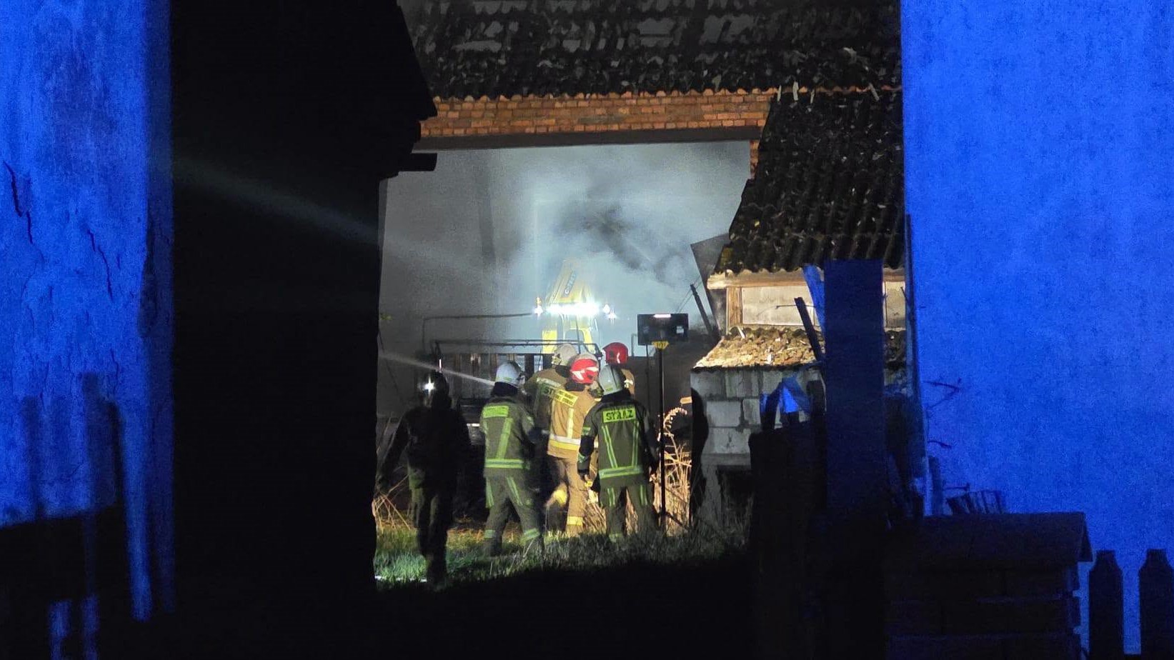 Pożar w gminie Krzywiń - Kościan112
