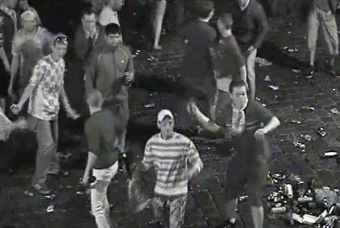 Chuligani po meczu Polska-Rosja - Policja/Poznań