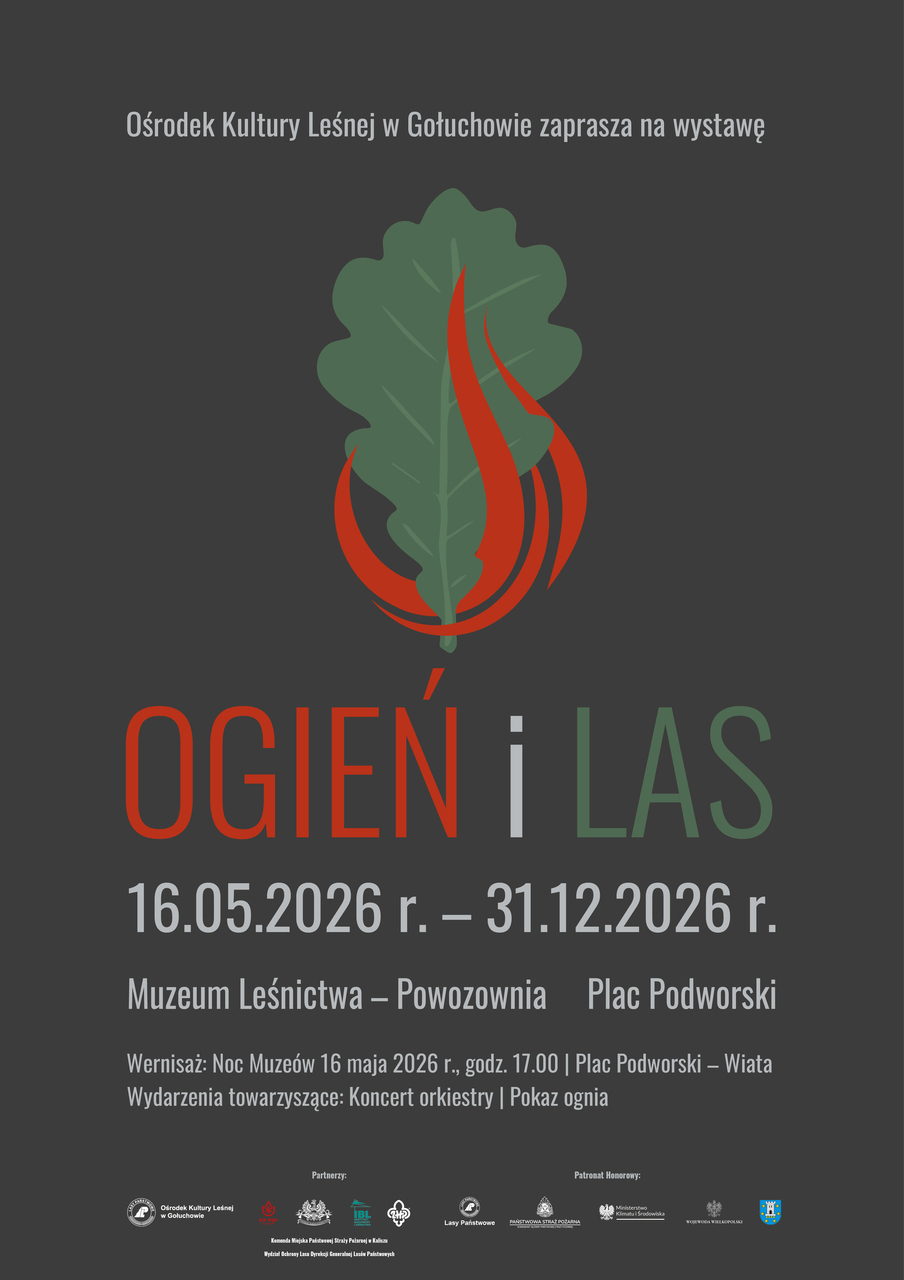 Ośrodek Kultury Leśnej w Gołuchowie zaprasza na wystawę "Ogień i Las" - Organizator