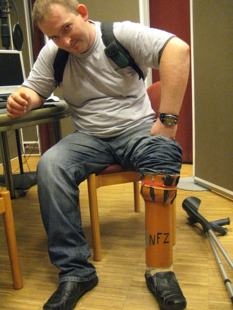 motocyklista proteza - Jacek Butlewski