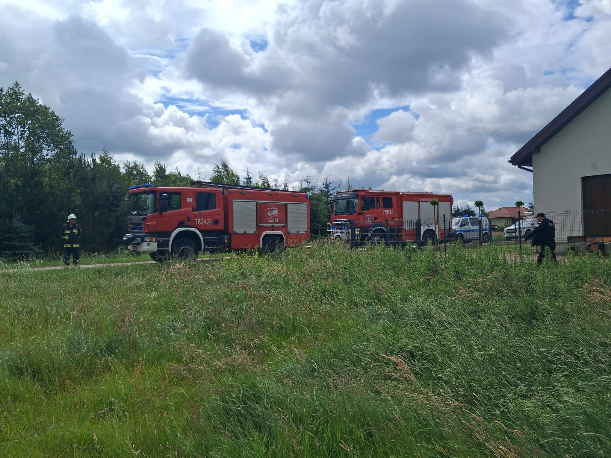 konie wypadek wieś zalesie - PSP Konin