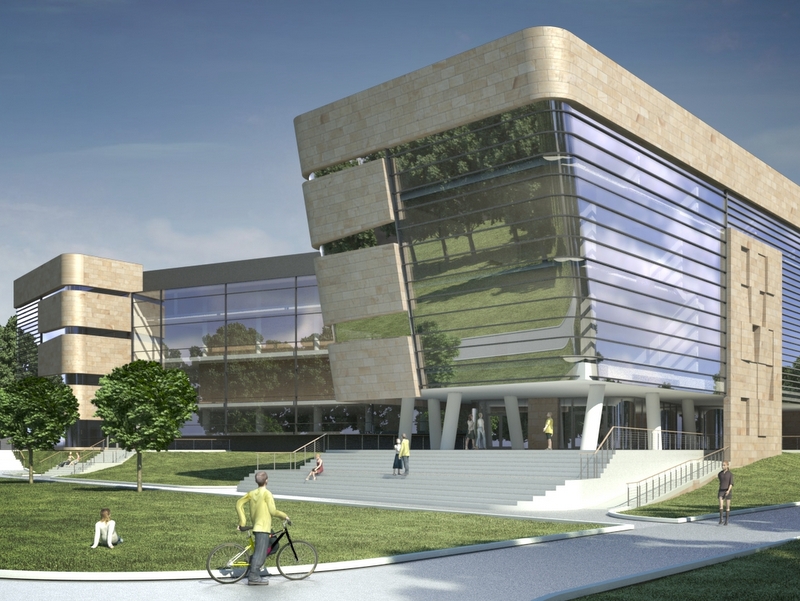 Wizaulizacja Centrum Dydaktycznego WTCH - Politechnika Poznańska