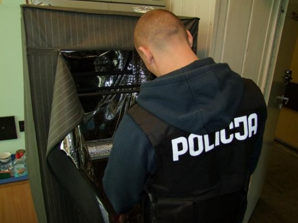 Szafa z marihuaną - Policja/Poznań