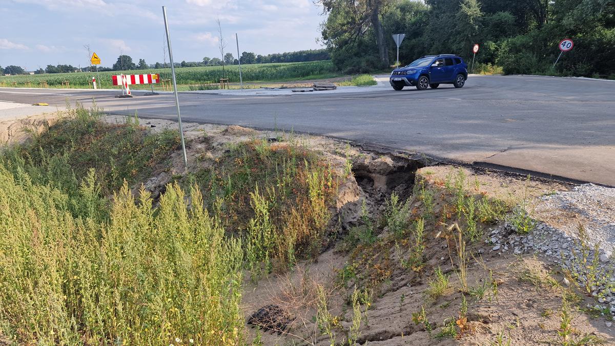 rogoźno obwodnica osuwisko usterka - Grzegorz Ługawiak - Radio Poznań