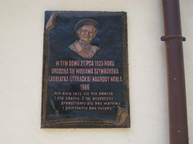 Tablica Wisławy Szymborskiej - Rafał Regulski