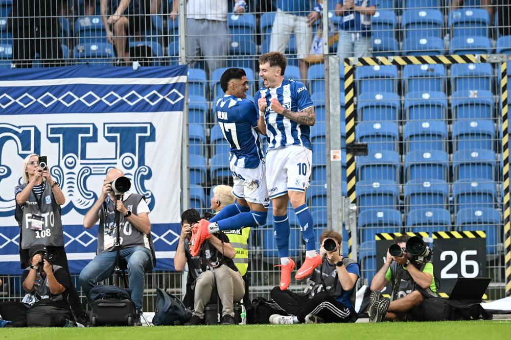 Patrik Walemark Luis Palma Lech Poznań Kolejorz FC Thun Liga Europy eliminacje - Jakub Kaczmarczyk - PAP