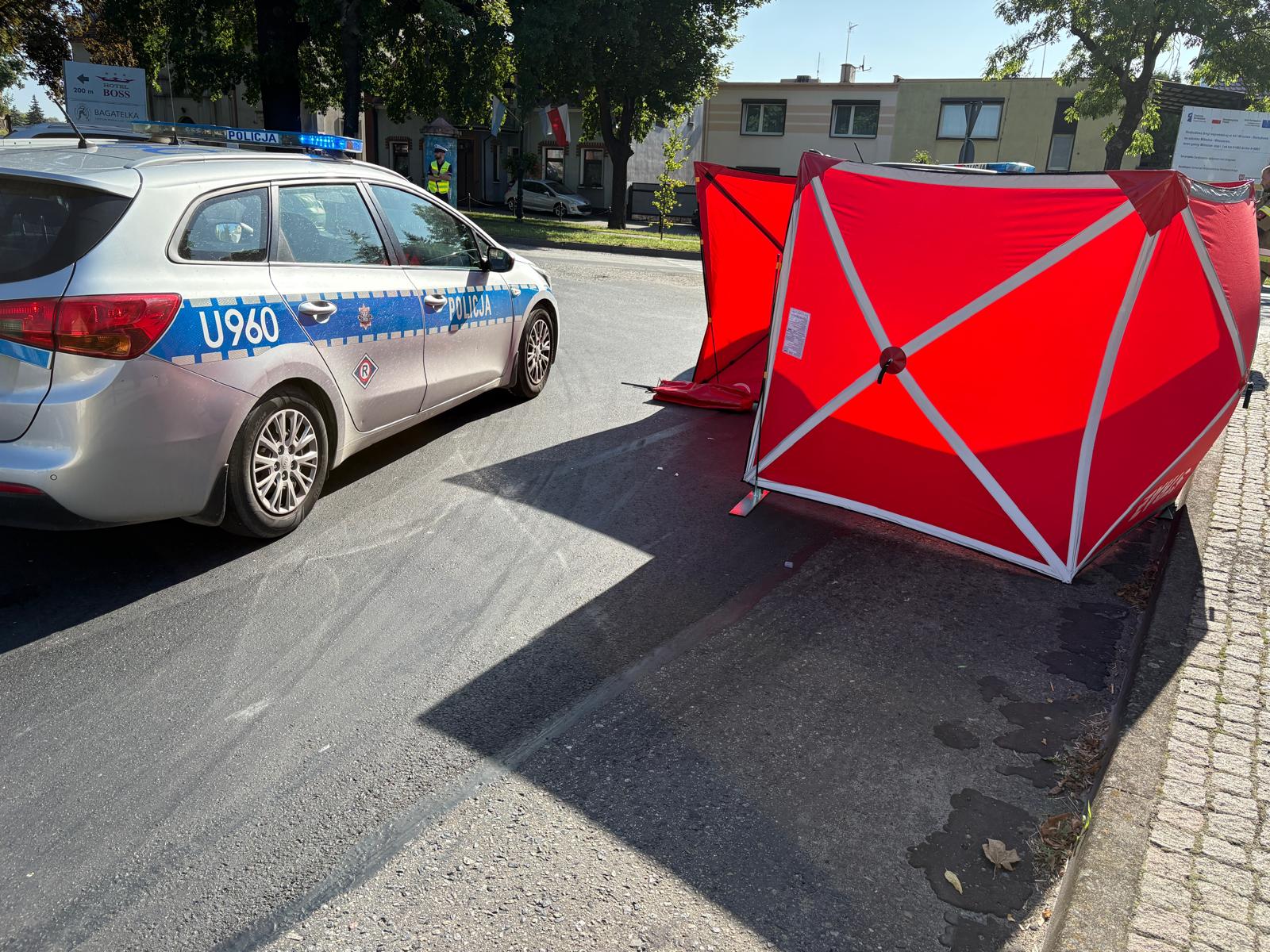 potrącenie pieszej miłosław - KPP Września