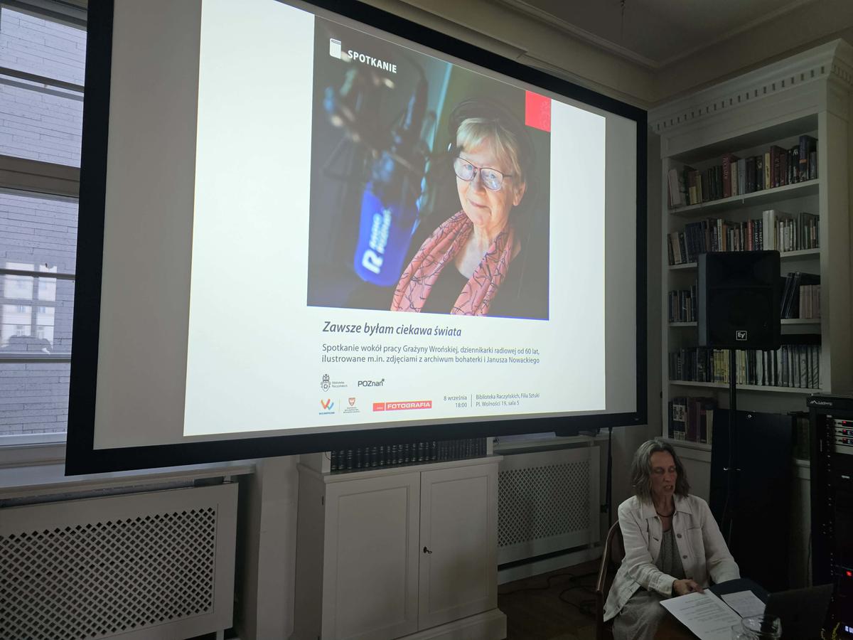 grażyna wrońska w bibliotece raczyńskich - Julian Kozanecki - Radio Poznań