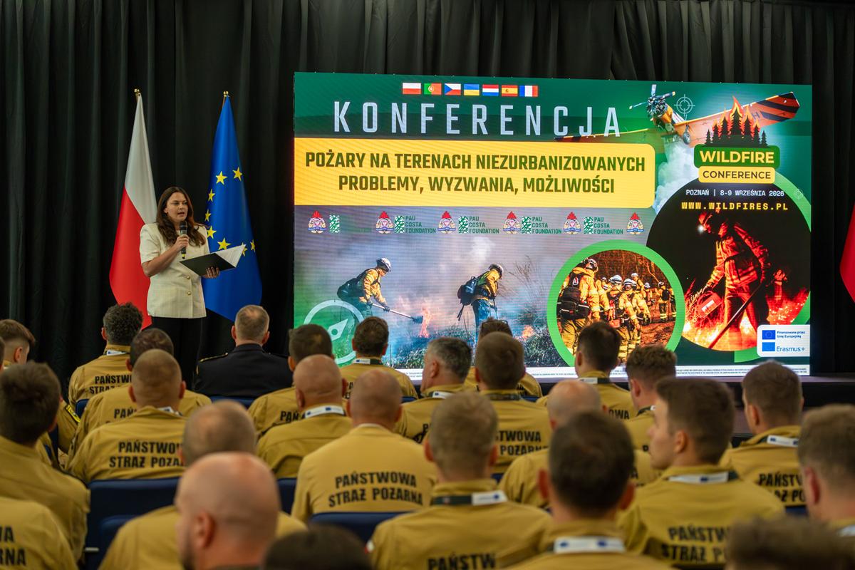 wildfire konferencja strażacy gfff - Maciej Trzciński - Radio Poznań
