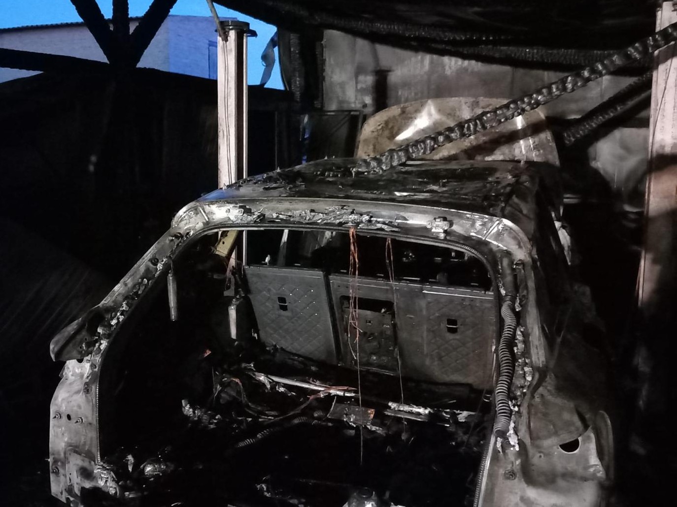 pożar warsztatu w wolsztynie - KP PSP Wolsztyn