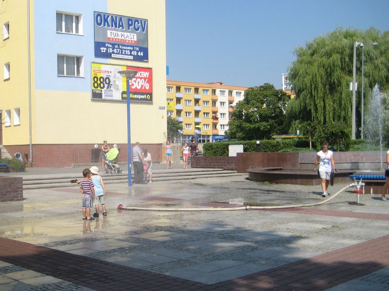 Kurtynka wodna w Pile - Wiesława Pinkowska