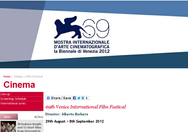 festiwal w Wenecji z www - www.labiennale.org