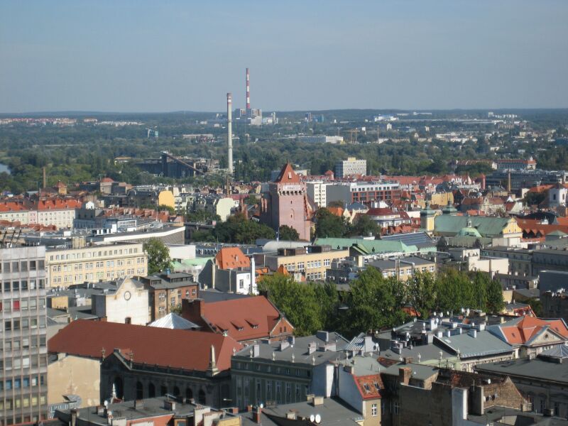 panorama poznan zamek przemysła kominy - Jacek Butlewski