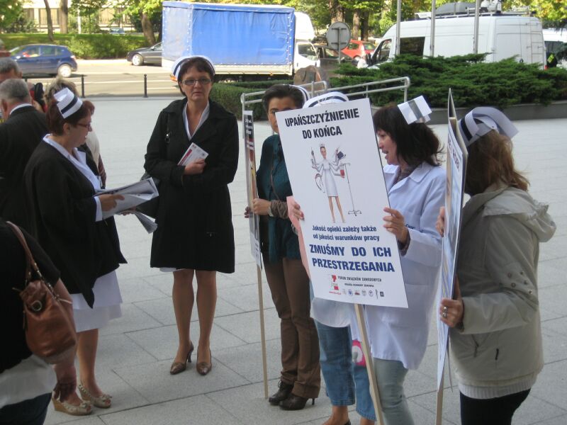 protest pielęgniarki 2012 01
